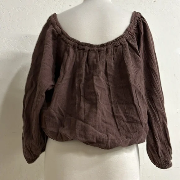 NWOT Free People We The Free All About Bubble Tee Color French Roast - Picture 5 of 6